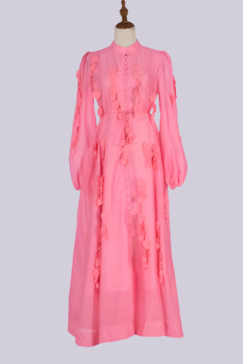 Petal Button Maxi Dress