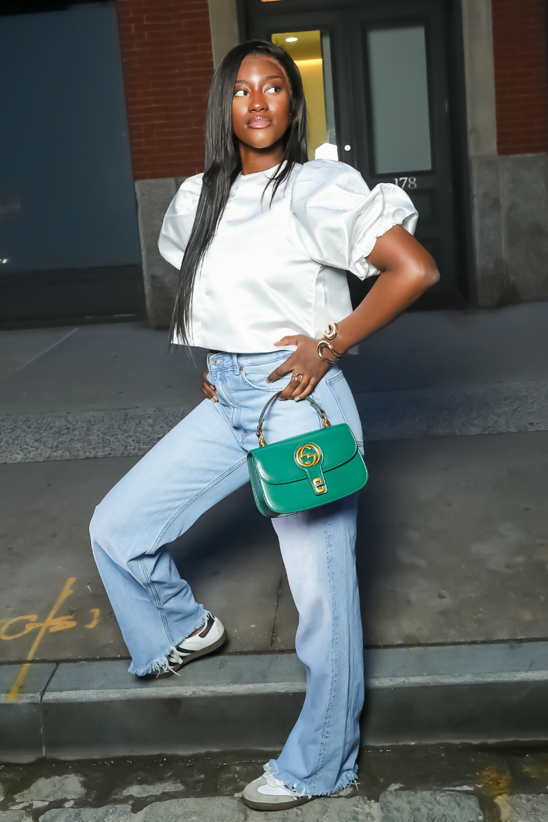 Cloud Luxe Puff-Sleeve Crop Top