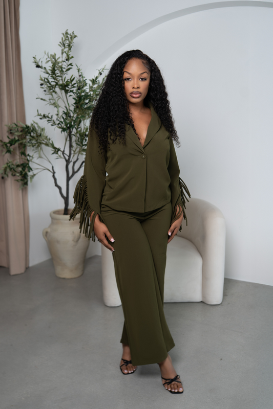 Olive Fringe Power Set