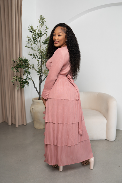 Blush Petal-Tier Dress